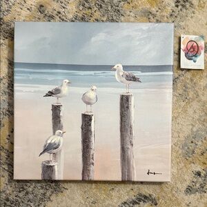 Artist Edition Seagull Beach Canvas Art